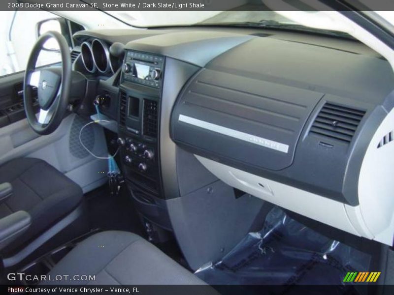 Stone White / Dark Slate/Light Shale 2008 Dodge Grand Caravan SE