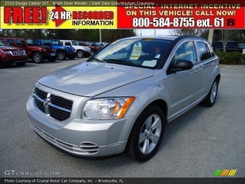 Bright Silver Metallic / Dark Slate Gray/Medium Graystone 2010 Dodge Caliber SXT