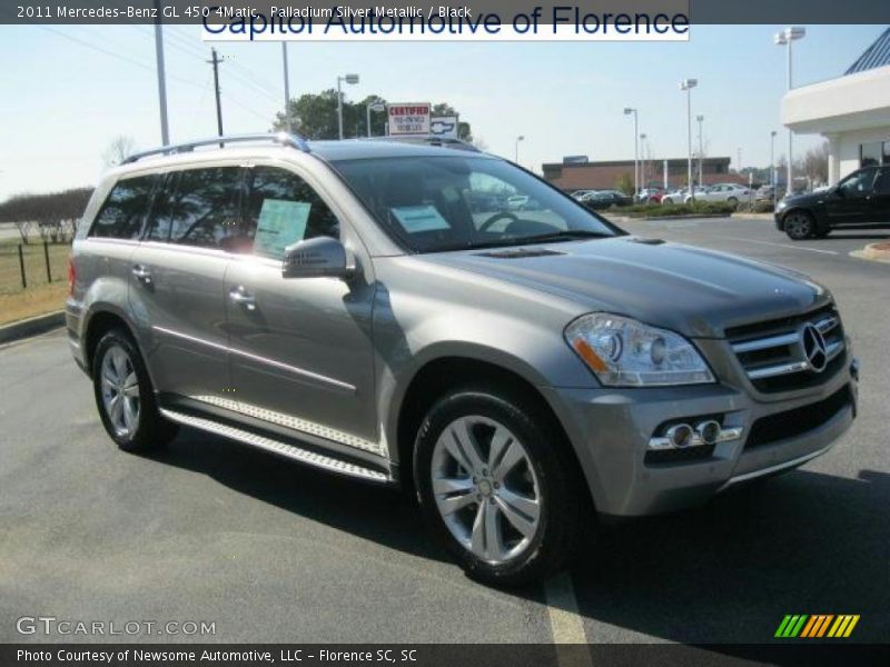 Palladium Silver Metallic / Black 2011 Mercedes-Benz GL 450 4Matic