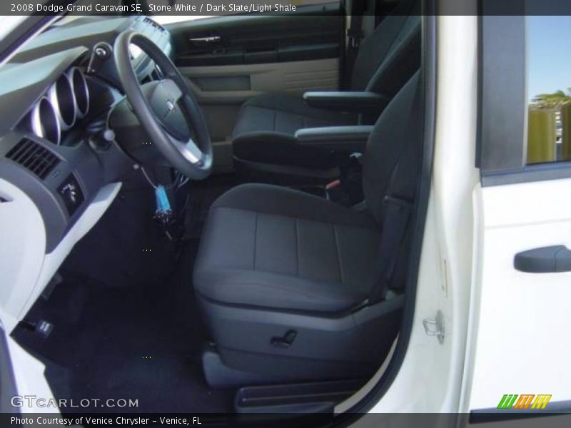 Stone White / Dark Slate/Light Shale 2008 Dodge Grand Caravan SE