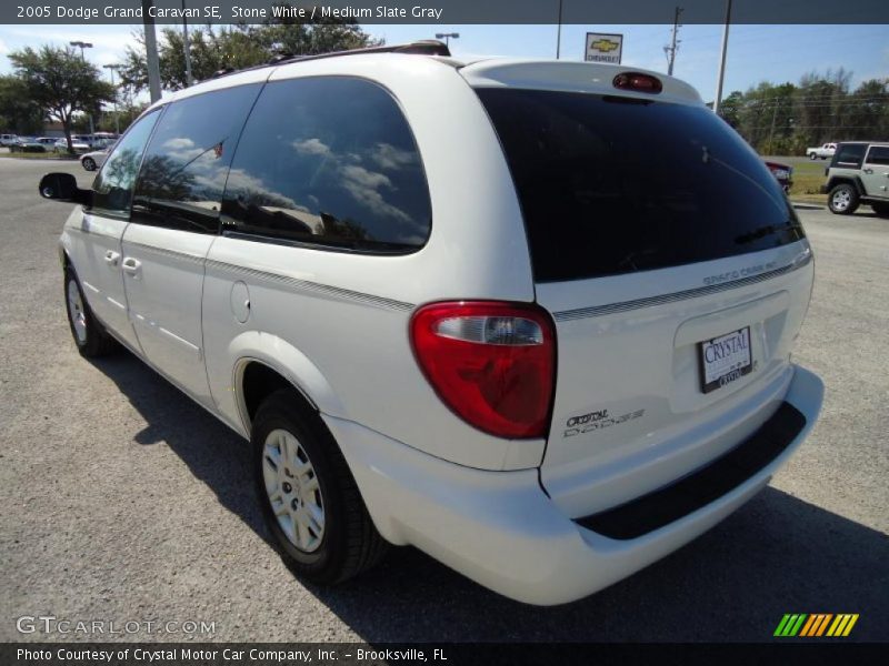 Stone White / Medium Slate Gray 2005 Dodge Grand Caravan SE