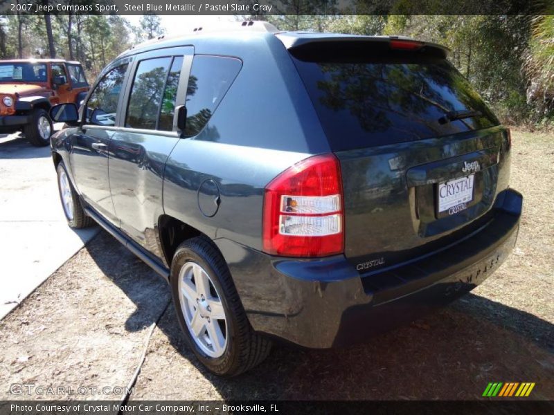 Steel Blue Metallic / Pastel Slate Gray 2007 Jeep Compass Sport