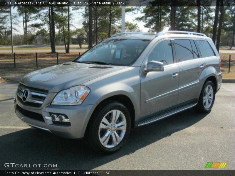 Palladium Silver Metallic / Black 2011 Mercedes-Benz GL 450 4Matic