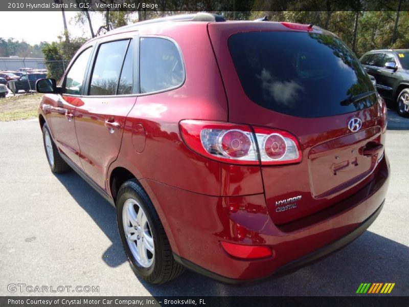 Venetian Red / Beige 2010 Hyundai Santa Fe GLS