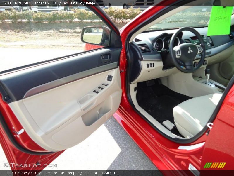 Rally Red Metallic / Beige 2010 Mitsubishi Lancer ES