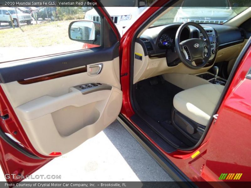 Venetian Red / Beige 2010 Hyundai Santa Fe GLS