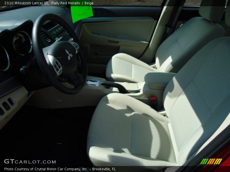Rally Red Metallic / Beige 2010 Mitsubishi Lancer ES