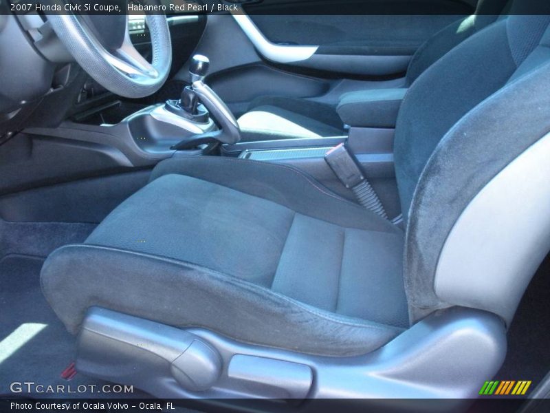 Habanero Red Pearl / Black 2007 Honda Civic Si Coupe