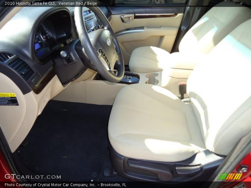 Venetian Red / Beige 2010 Hyundai Santa Fe GLS