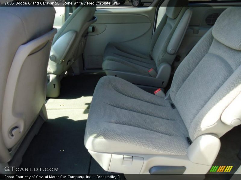 Stone White / Medium Slate Gray 2005 Dodge Grand Caravan SE