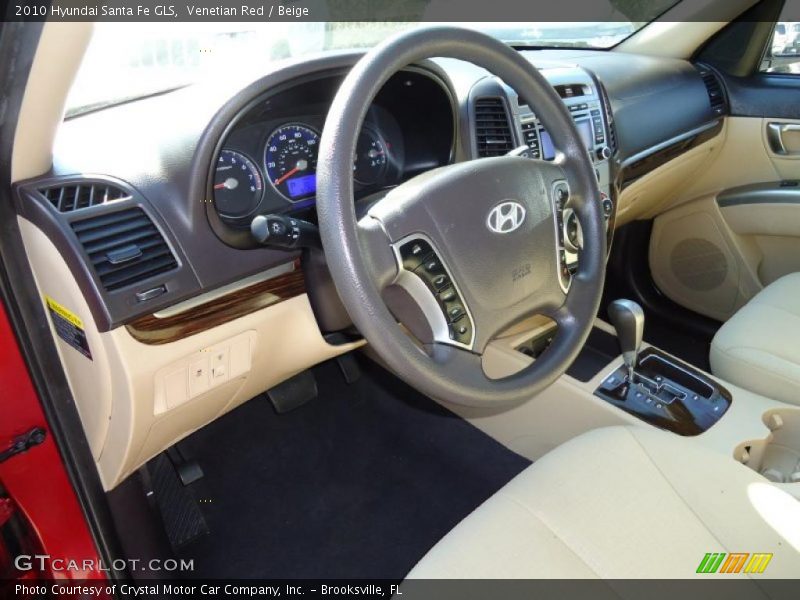 Venetian Red / Beige 2010 Hyundai Santa Fe GLS