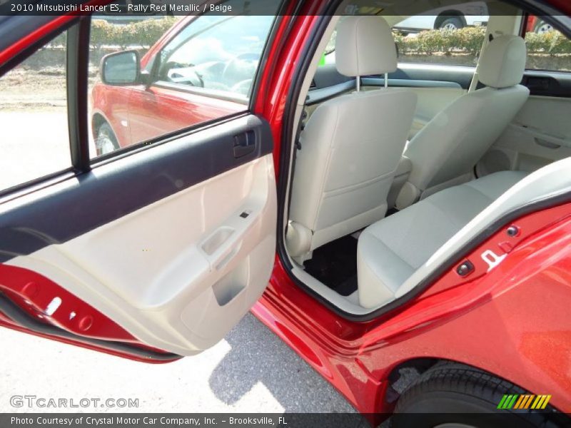 Rally Red Metallic / Beige 2010 Mitsubishi Lancer ES