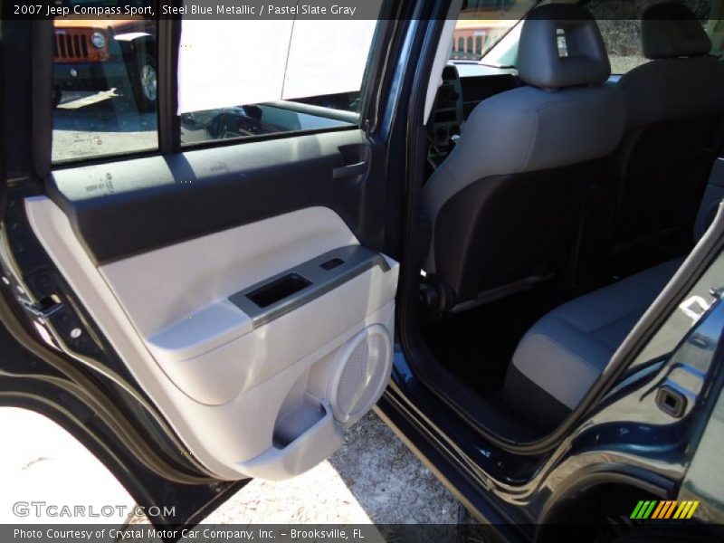 Steel Blue Metallic / Pastel Slate Gray 2007 Jeep Compass Sport