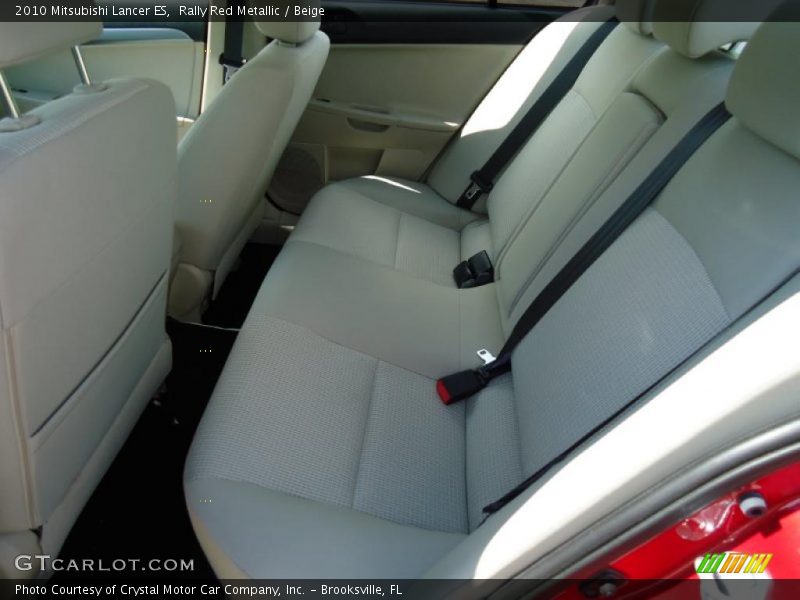 Rally Red Metallic / Beige 2010 Mitsubishi Lancer ES