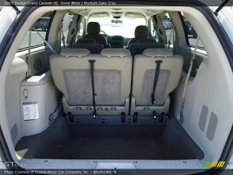 Stone White / Medium Slate Gray 2005 Dodge Grand Caravan SE
