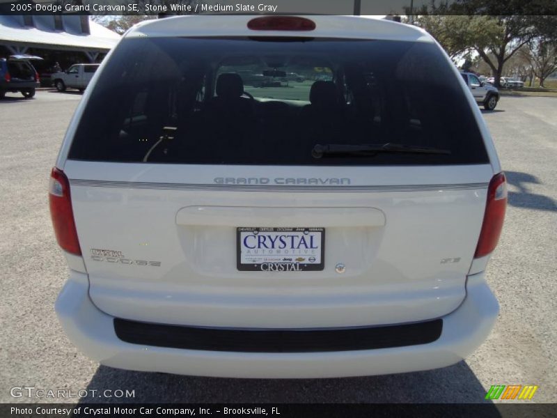 Stone White / Medium Slate Gray 2005 Dodge Grand Caravan SE