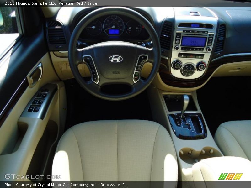 Venetian Red / Beige 2010 Hyundai Santa Fe GLS