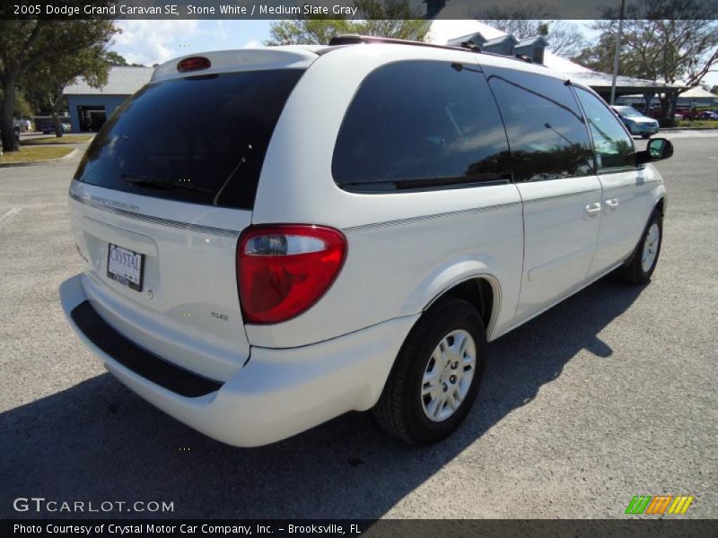 Stone White / Medium Slate Gray 2005 Dodge Grand Caravan SE