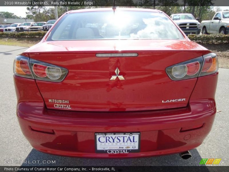 Rally Red Metallic / Beige 2010 Mitsubishi Lancer ES