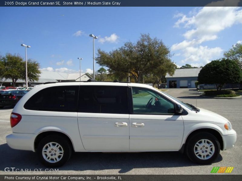 Stone White / Medium Slate Gray 2005 Dodge Grand Caravan SE