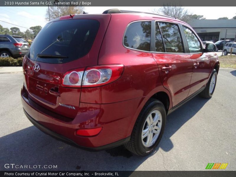 Venetian Red / Beige 2010 Hyundai Santa Fe GLS