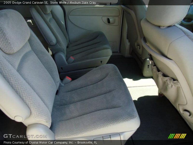 Stone White / Medium Slate Gray 2005 Dodge Grand Caravan SE