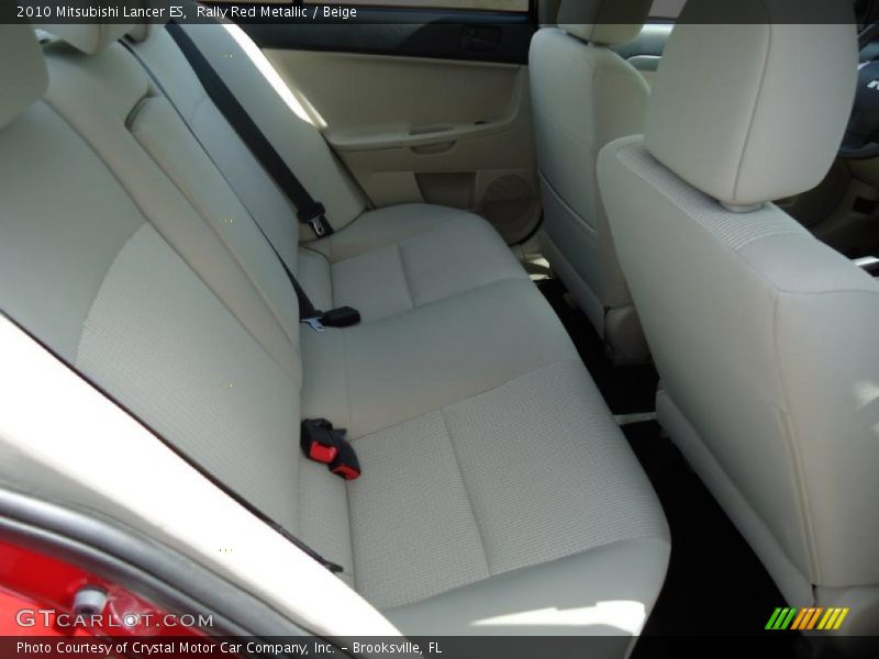 Rally Red Metallic / Beige 2010 Mitsubishi Lancer ES