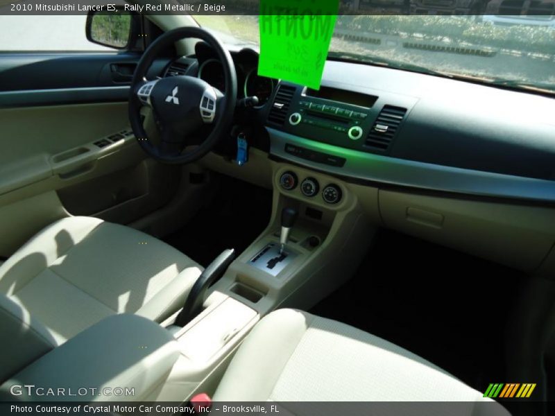 Rally Red Metallic / Beige 2010 Mitsubishi Lancer ES