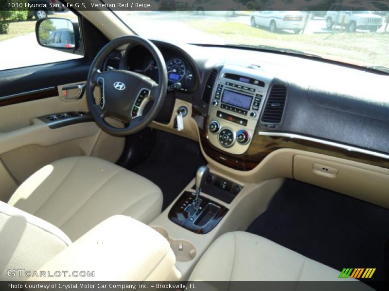 Venetian Red / Beige 2010 Hyundai Santa Fe GLS