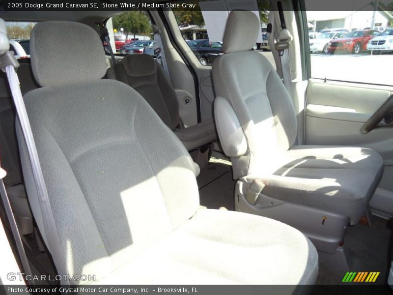 Stone White / Medium Slate Gray 2005 Dodge Grand Caravan SE