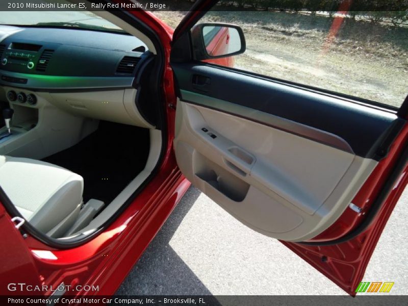 Rally Red Metallic / Beige 2010 Mitsubishi Lancer ES