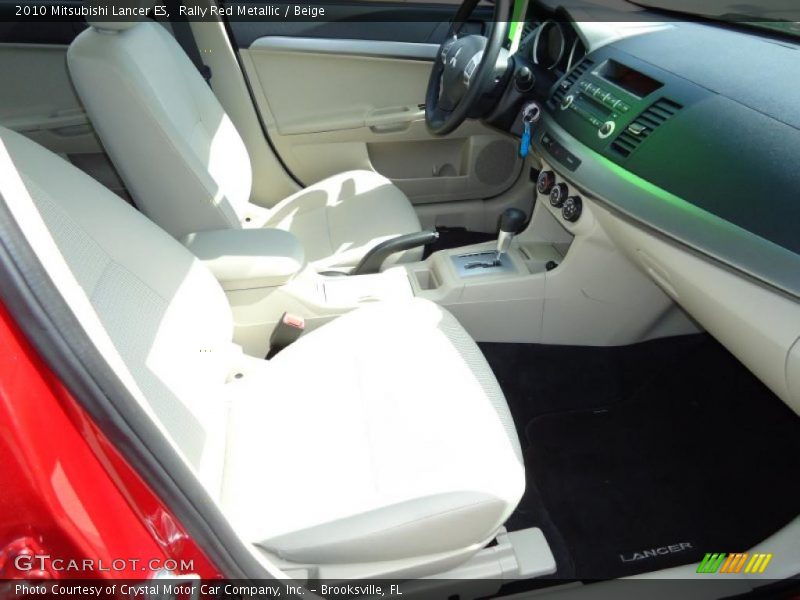 Rally Red Metallic / Beige 2010 Mitsubishi Lancer ES