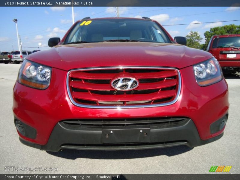 Venetian Red / Beige 2010 Hyundai Santa Fe GLS