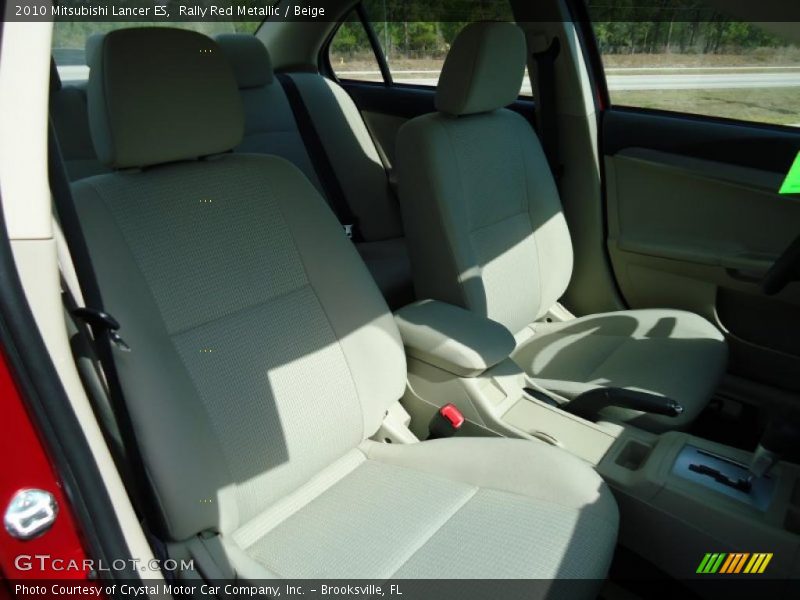 Rally Red Metallic / Beige 2010 Mitsubishi Lancer ES