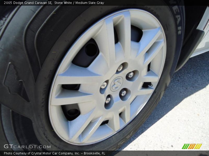 Stone White / Medium Slate Gray 2005 Dodge Grand Caravan SE