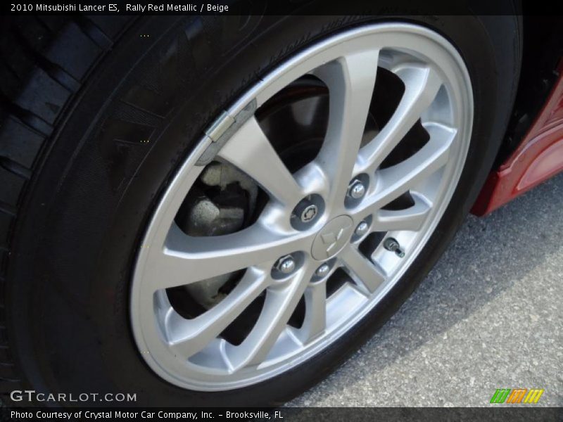 Rally Red Metallic / Beige 2010 Mitsubishi Lancer ES