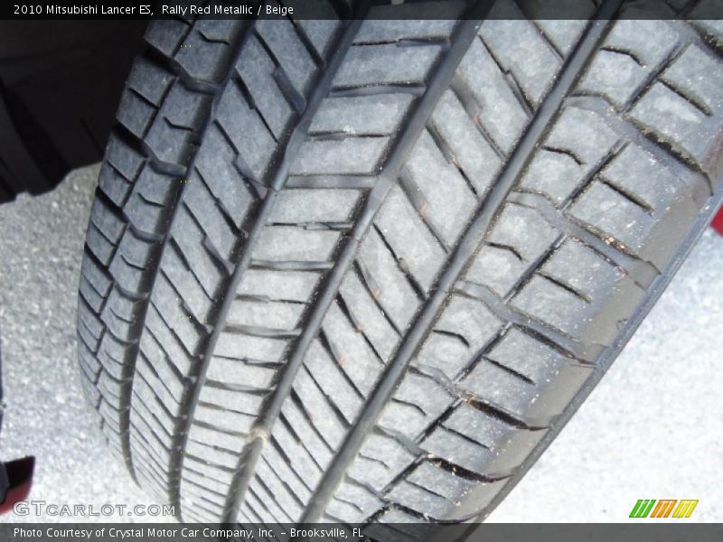 Rally Red Metallic / Beige 2010 Mitsubishi Lancer ES