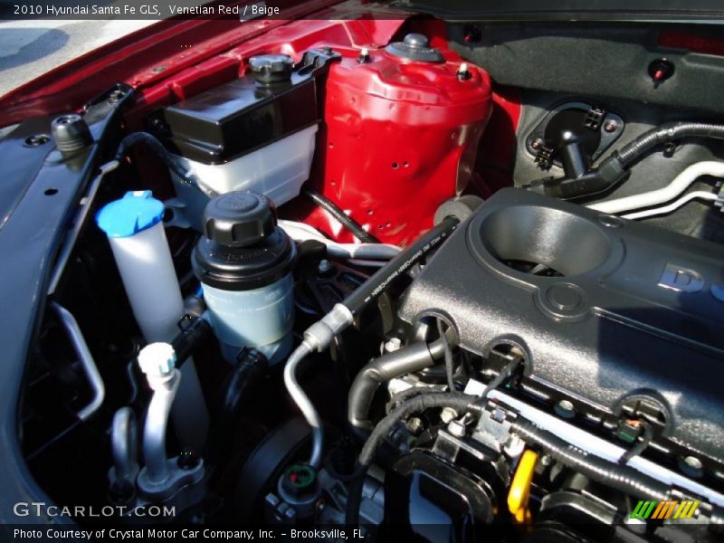 Venetian Red / Beige 2010 Hyundai Santa Fe GLS