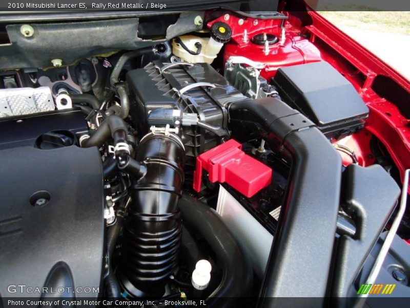 Rally Red Metallic / Beige 2010 Mitsubishi Lancer ES