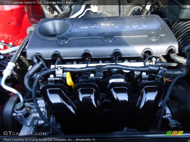 Venetian Red / Beige 2010 Hyundai Santa Fe GLS