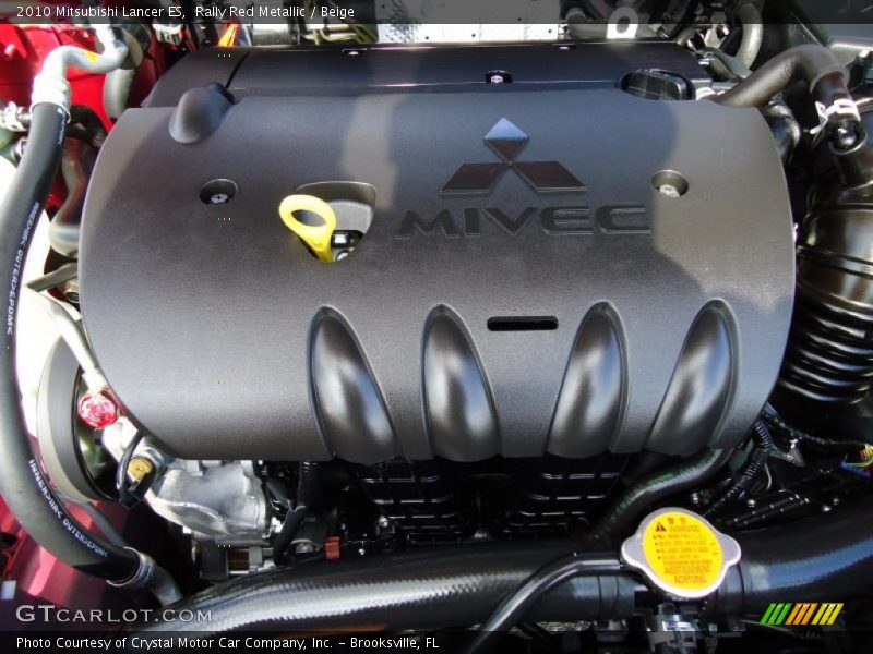 Rally Red Metallic / Beige 2010 Mitsubishi Lancer ES