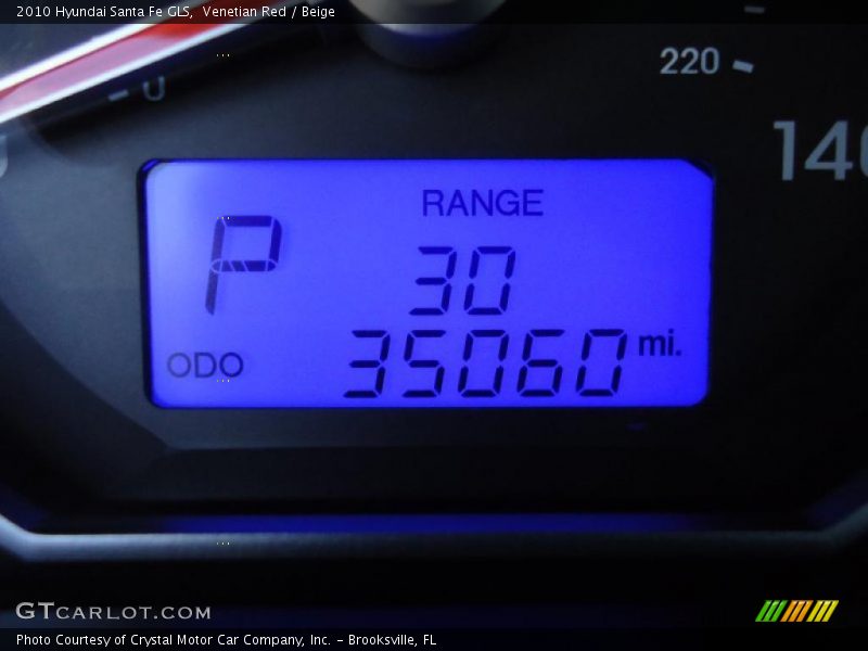 Venetian Red / Beige 2010 Hyundai Santa Fe GLS