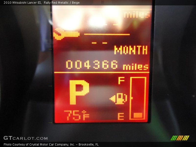 Rally Red Metallic / Beige 2010 Mitsubishi Lancer ES