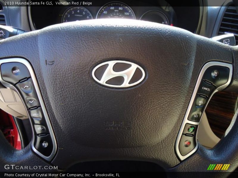 Venetian Red / Beige 2010 Hyundai Santa Fe GLS