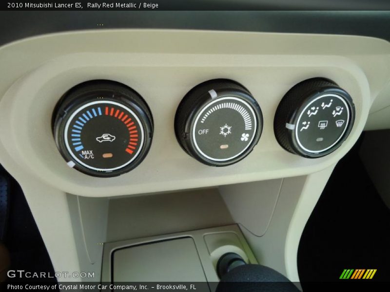 Rally Red Metallic / Beige 2010 Mitsubishi Lancer ES