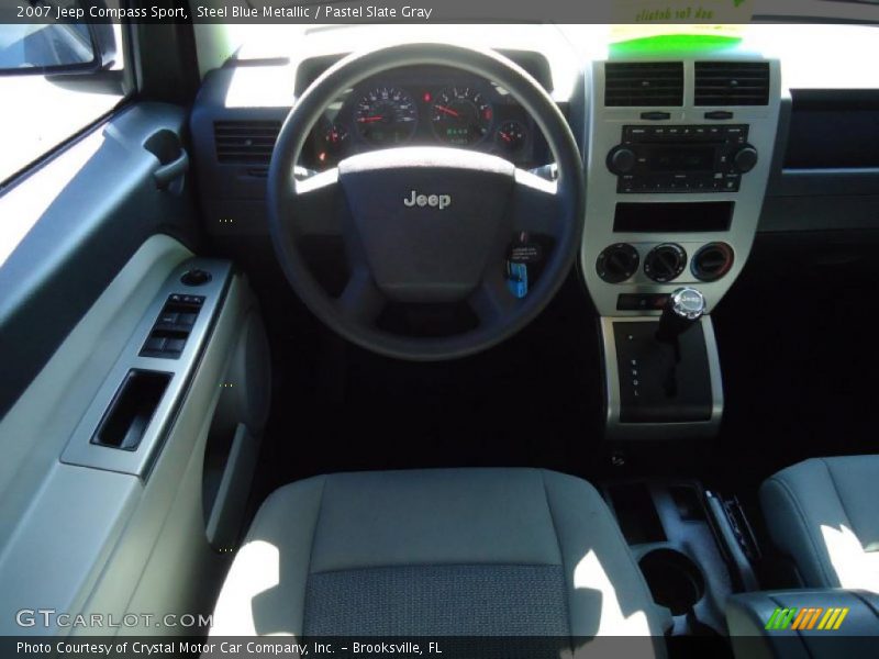 Steel Blue Metallic / Pastel Slate Gray 2007 Jeep Compass Sport