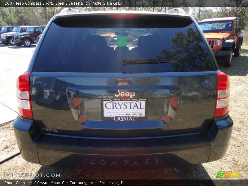 Steel Blue Metallic / Pastel Slate Gray 2007 Jeep Compass Sport