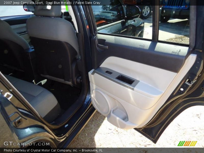 Steel Blue Metallic / Pastel Slate Gray 2007 Jeep Compass Sport
