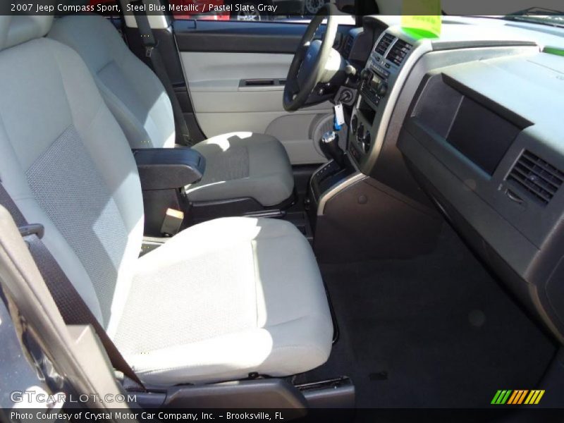 Steel Blue Metallic / Pastel Slate Gray 2007 Jeep Compass Sport