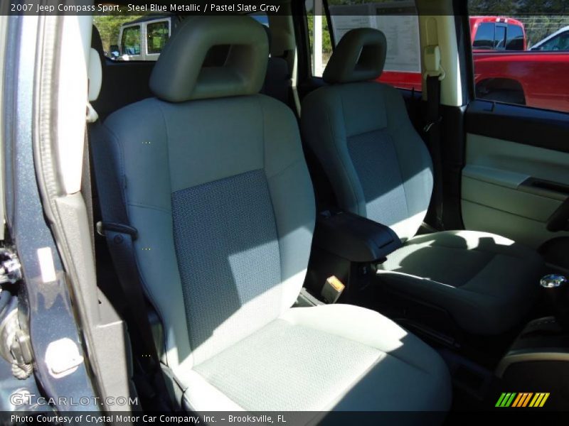 Steel Blue Metallic / Pastel Slate Gray 2007 Jeep Compass Sport